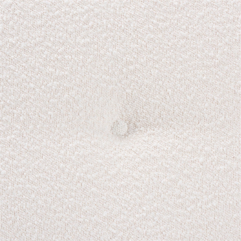 Baxton Studio Orella Cream Boucle Fabric and Walnut Brown Finished Wood Bench