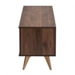 Baxton Studio Graceland Transitional Walnut Brown Finished Wood 2-Door TV Stand