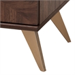 Baxton Studio Graceland Transitional Walnut Brown Finished Wood 2-Door TV Stand