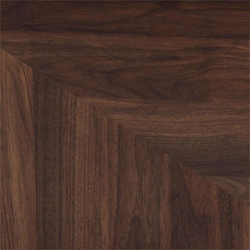 Baxton Studio Graceland Transitional Walnut Brown Finished Wood 2-Door TV Stand