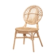 Baxton Studio Iris Modern Bohemian Natural Brown Rattan 5-Piece Dining Set