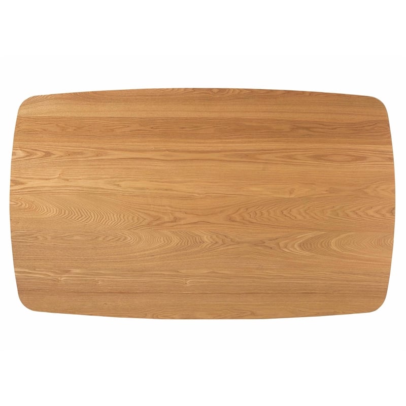 Baxton Studio Flora Mid-Century Modern Natural Oak Finished Wood Dining Table