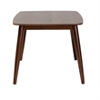 Baxton Studio Flora Mid-Century Modern Walnut Brown Finished Wood Dining Table
