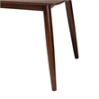 Baxton Studio Flora Mid-Century Modern Walnut Brown Finished Wood Dining Table