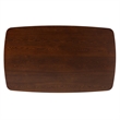 Baxton Studio Flora Mid-Century Modern Walnut Brown Finished Wood Dining Table
