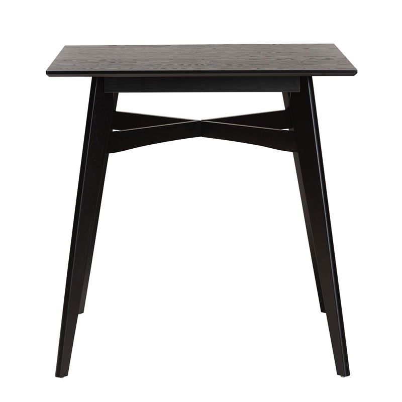 Baxton Studio Leena Black Finished Wood Counter Height Pub Table