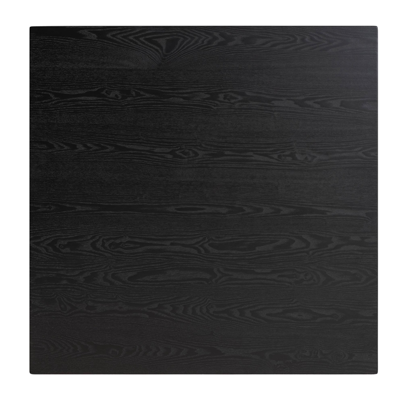 Baxton Studio Leena Black Finished Wood Counter Height Pub Table