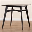 Baxton Studio Leena Black Finished Wood Counter Height Pub Table