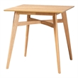 Baxton Studio Leena Natural Oak Finished Wood Counter Height Pub Table