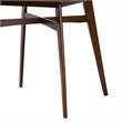 Baxton Studio Leena Walnut Brown Finished Wood Counter Height Pub Table