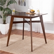 Baxton Studio Leena Walnut Brown Finished Wood Counter Height Pub Table