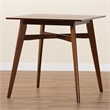 Baxton Studio Leena Walnut Brown Finished Wood Counter Height Pub Table
