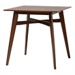 Baxton Studio Leena Walnut Brown Finished Wood Counter Height Pub Table