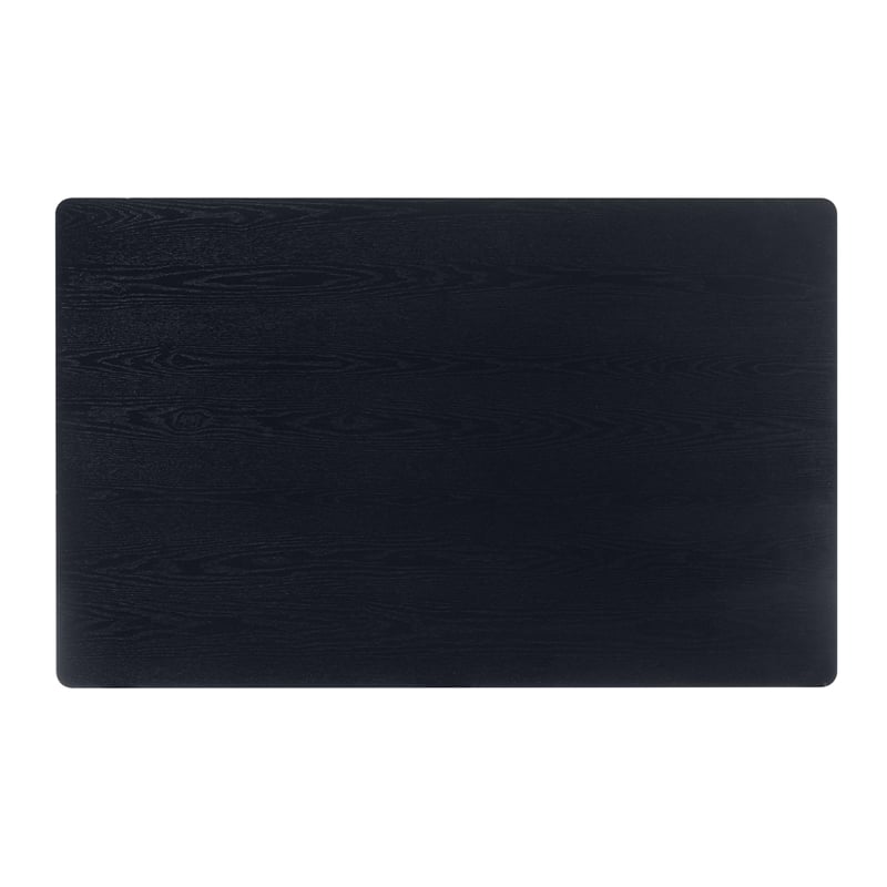 Baxton Studio Sherwin Mid-Century Modern Black Finished Wood Dining Table