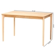 Baxton Studio Sherwin Mid-Century Modern Natural Oak Finished Wood Dining Table