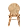 bali & pari Carita Modern Bohemian Natural Brown Rattan Dining Chair