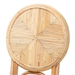 bali & pari Carita Modern Bohemian Natural Brown Rattan Dining Chair