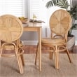 bali & pari Carita Modern Bohemian Natural Brown Rattan Dining Chair