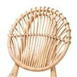 bali & pari Iris Modern Bohemian Natural Brown Rattan Dining Chair