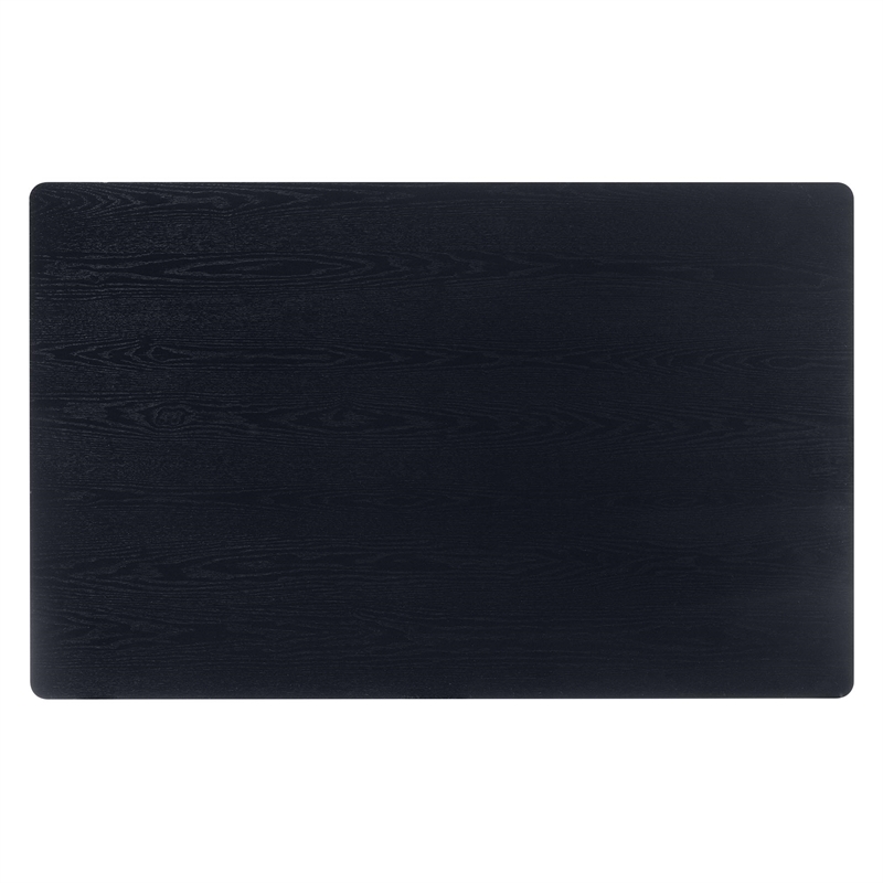 Baxton Studio Tarana Cream Fabric and Black Finished Wood 5-Piece Dining Set