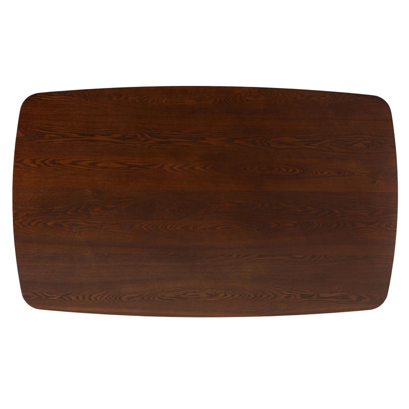 Baxton Studio Darrion Grey Fabric and Walnut Brown Wood 7-Piece Dining Set