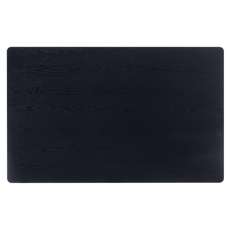 Baxton Studio Sabelle Black Finished Wood and Rattan 5-Piece Dining Set