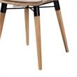 Baxton Studio Sabelle Greywashed Rattan and Brown Wood 5-Piece Dining Set