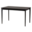 Baxton Studio Ballerina Black Finished Wood and Rattan 5-Piece Dining Set