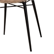 Baxton Studio Ballerina Gray Rattan and Black Metal 5-Piece Dining Set