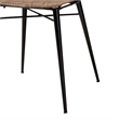 Baxton Studio Sabelle Brown Wood and Greywashed Rattan 5-Piece Dining Set