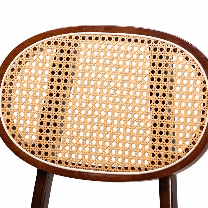 Baxton Studio Darrion 5-Piece Fabric & Wood Pub Set in Gray/Walnut Brown