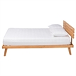 Baxton Studio Joaquin Wood Queen Size Platform Bed in Rustic Brown