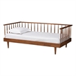 Baxton Studio Matilda Modern Ash Walnut Finished Wood Twin Size Daybed