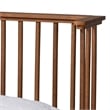 Baxton Studio Flint Modern Ash Walnut Finished Wood King Size Platform Bed
