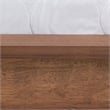 Baxton Studio Flint Modern Ash Walnut Finished Wood King Size Platform Bed