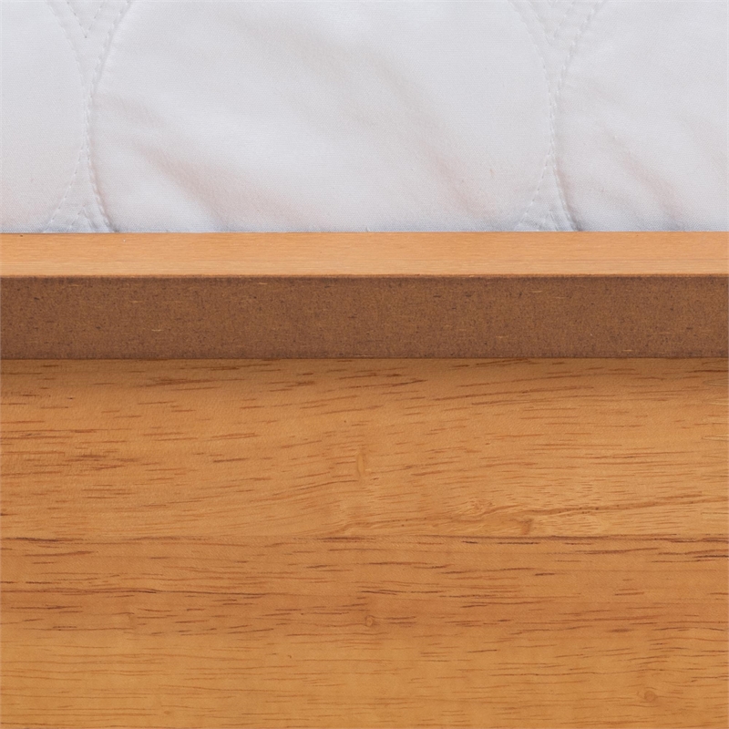 Baxton Studio Efren Modern Honey Oak Finished Wood King Size Bed Frame