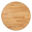Baxton Studio Kenji Round Wood Dining Table with Splayed Legs in Brown
