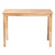 Baxton Studio Eveline Rectangular Modern Wood Dining Table in Natural Brown