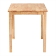 Baxton Studio Eveline Rectangular Modern Wood Dining Table in Natural Brown