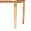 Baxton Studio Eveline Rectangular Modern Wood Dining Table in Natural Brown