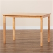 Baxton Studio Eveline Rectangular Modern Wood Dining Table in Natural Brown