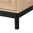 Baxton Studio Cherelle 3-Drawer Mid-Century Wood Storage Cabinet in Brown/Black