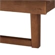 Baxton Studio Aveena Wood Queen Size Platform Bed in Walnut Brown