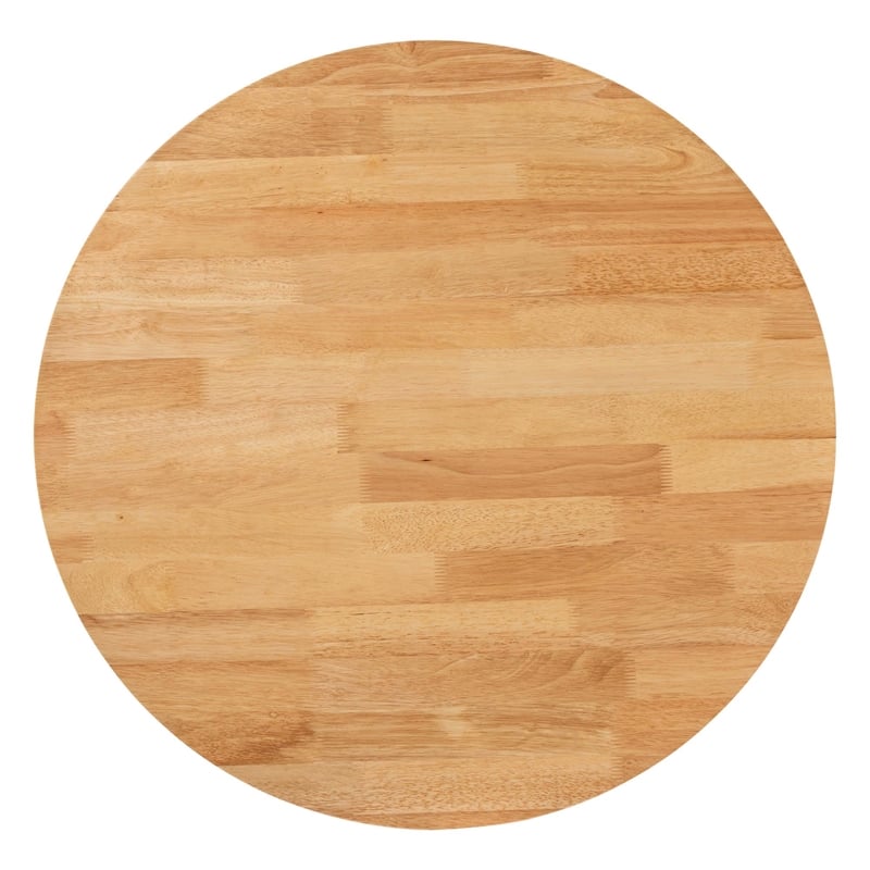 Baxton Studio Donato 5-Piece Wood & Rattan Dining Set in Oak Brown