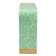 Baxton Studio Didrika Wood & Mother of Pearl Console Table in Seafoam Green