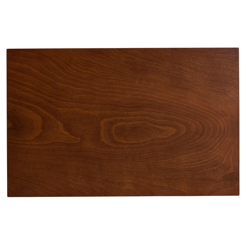 Baxton Studio Jeriah 5-Piece Wood & Rattan Dining Set in Brown