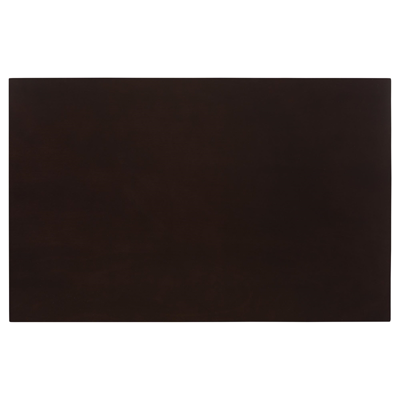 Baxton Studio Estera 5-Piece Wood & Rattan Dining Set in Brown