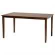 Baxton Studio Jeriah Walnut Brown Wood and Woven Rattan 7-Piece Dining Set