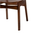 Baxton Studio Jeriah Walnut Brown Wood and Woven Rattan 7-Piece Dining Set