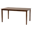 Baxton Studio Estera Walnut Brown Finished Wood and Rattan 7-Piece Dining Set